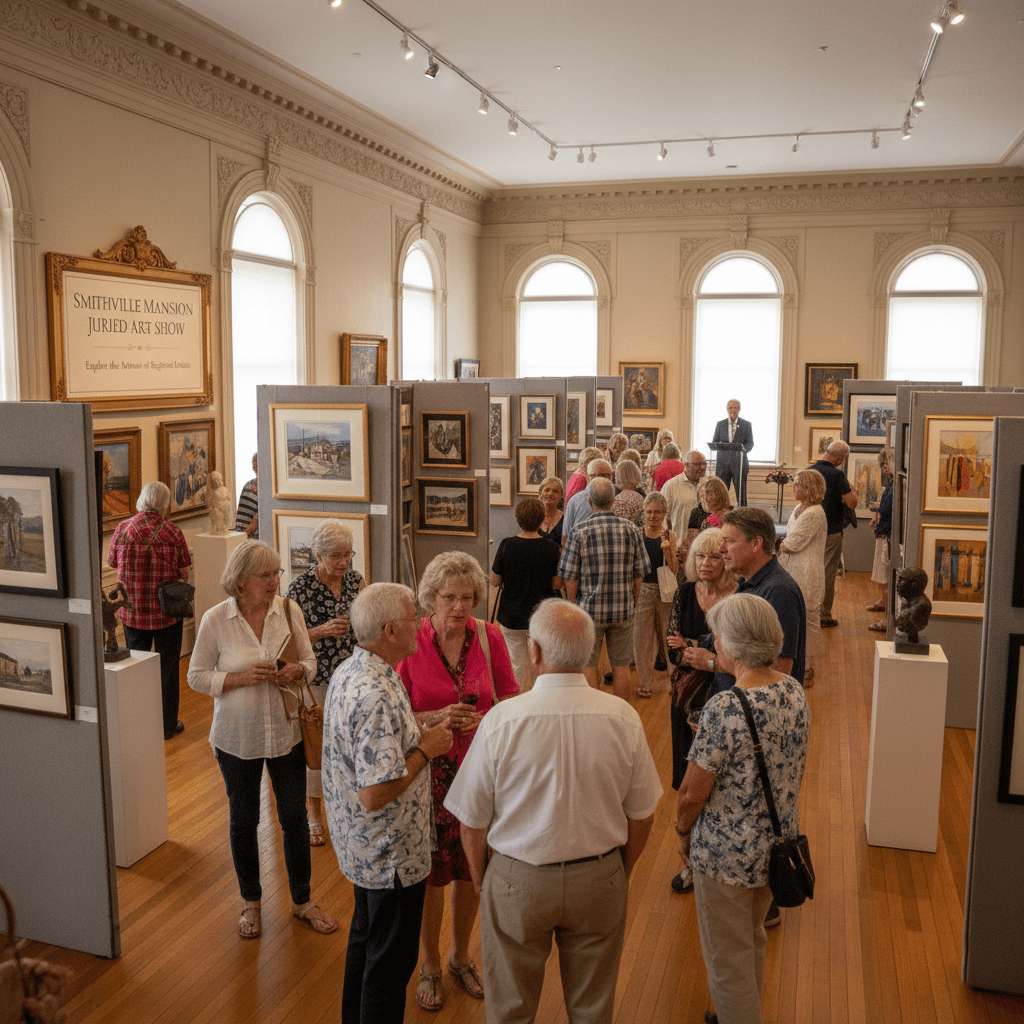 Art Gallery inside Smithville Mansion