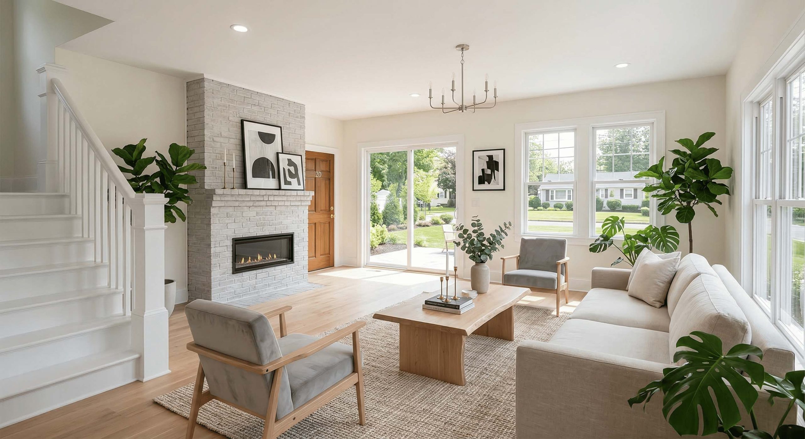 Professionally staged home interior in New Jersey
