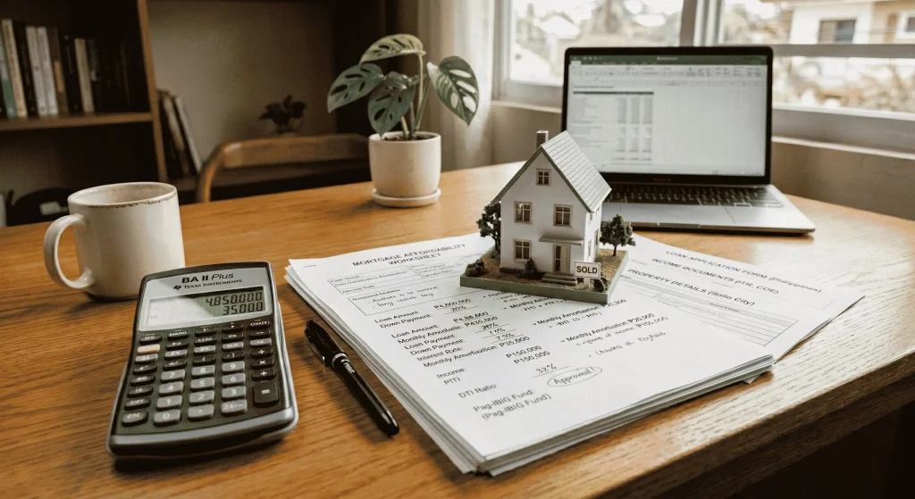 Mortgage affordability calculation showing how buyers determine home budget in Central NJ