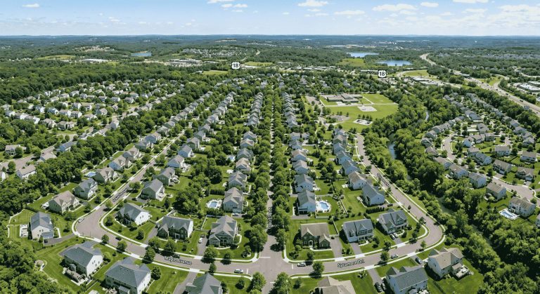 Suburban homes in Central NJ showing typical neighborhoods buyers consider in 2026