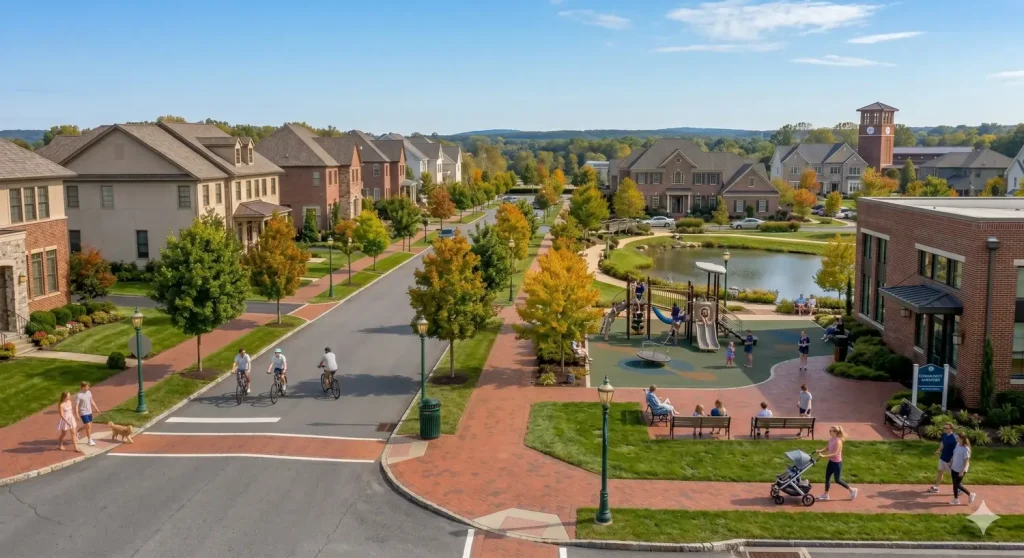 Family-friendly neighborhood near Princeton Junction in West Windsor NJ